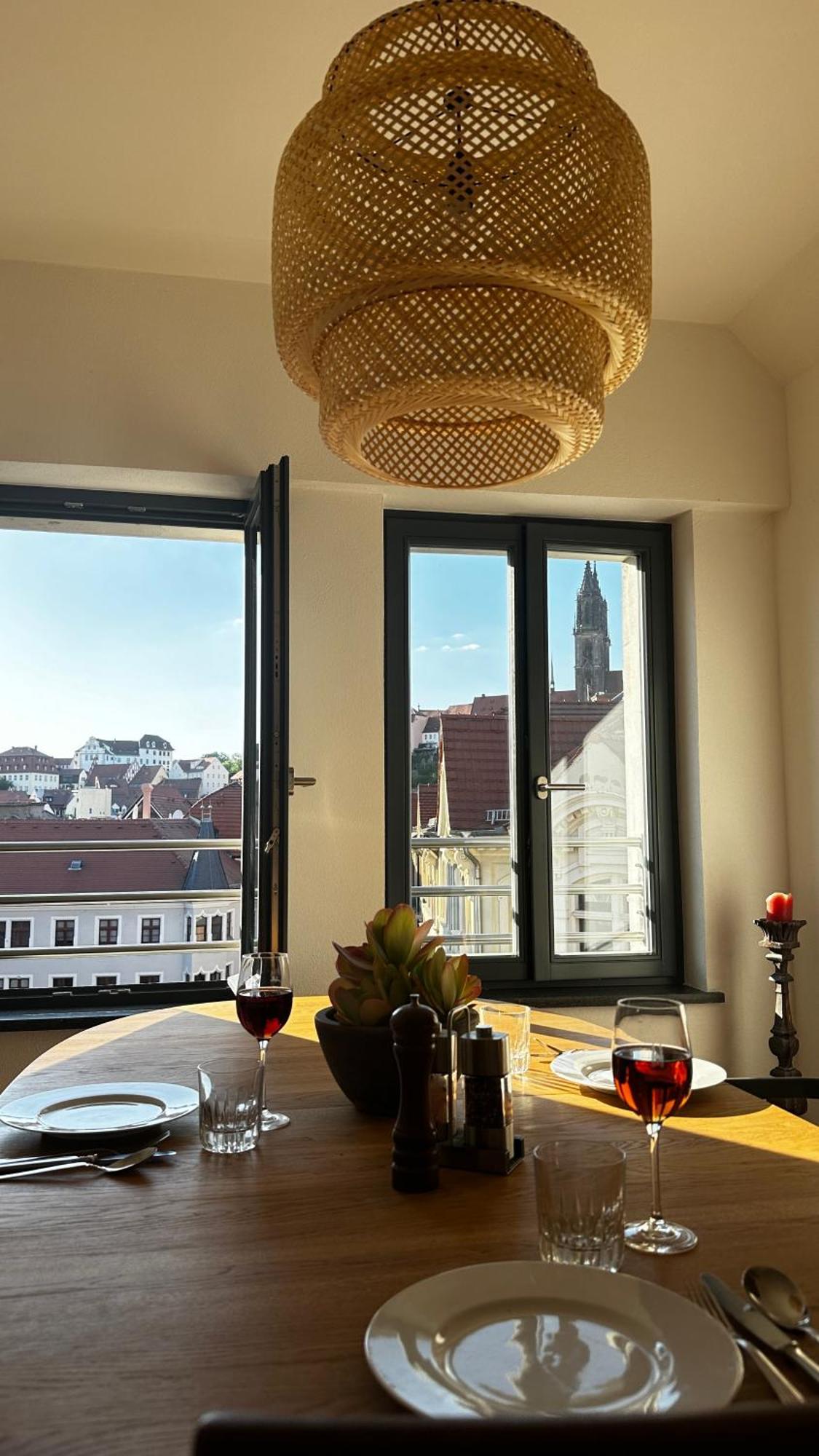 Ruhige-Moderne Wohnung Mit Burgblick ไมเซน ภายนอก รูปภาพ