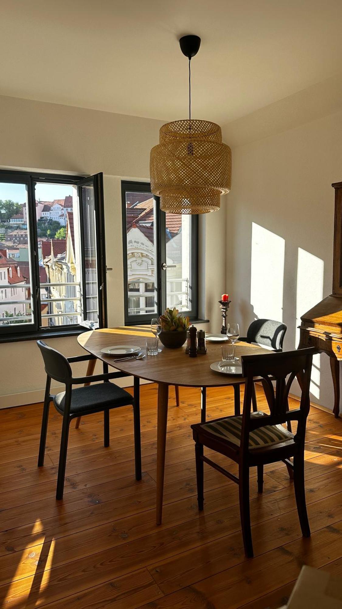 Ruhige-Moderne Wohnung Mit Burgblick ไมเซน ภายนอก รูปภาพ